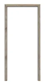 Frontansicht von HÖRMANN Blendrahmen Nordeiche Duradecor ProLine mit runder Kante