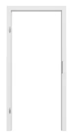 Frontansicht von Blockrahmen Bütte Weiß CPL Vario mit eckiger Kante - Hörmann