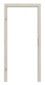 Frontansicht von Blockrahmen Eiche lasiert Dekor Vario mit eckiger Kante - Huga