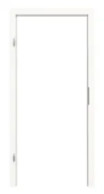 Frontansicht von Blockrahmen Pino Weiß Dekor Vario mit eckiger Kante - Huga