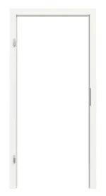 Frontansicht von Blockrahmen Weiß ähnlich RAL 9016 Basic Lack Vario mit eckiger Kante - Huga