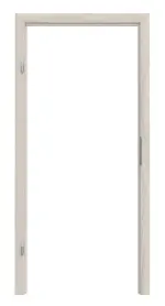 Frontansicht von HÖRMANN Blockrahmen Gebürstete Salzeiche Dekor ProLine mit runder Kante