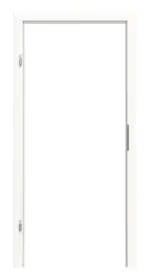 Frontansicht von Blockrahmen Pino Weiß Dekor mit runder Kante - Huga