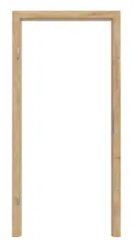 Frontansicht von Blockrahmen Asteiche Dekor mit runder Kante - Huga