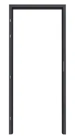 Frontansicht von CLASSEN Blockrahmen für Brandschutztüren EI30 42db Graphit RAL 7024 CPL