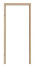 Frontansicht von GARANT Blockrahmen für Brandschutztüren Authentic Achat CePaL mit runder Kante