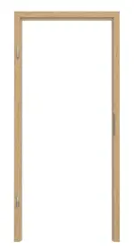 Frontansicht von TEUTO Blockrahmen Authentic Asteiche CPL mit runder Kante