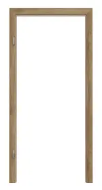 Frontansicht von HÖRMANN Blockrahmen Natureiche Duradecor ProLine mit eckiger Kante