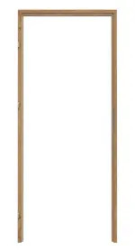 Frontansicht von CLASSEN Blockrahmen Bord für Wohnungseingangstüren Grandson Eiche Iridium 