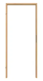 Frontansicht von CLASSEN Blockrahmen Eiche geölt 3D Look