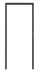 Frontansicht von CLASSEN Blockrahmen Graphit RAL 7024 CPL