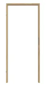 Frontansicht von CLASSEN Blockrahmen Riviera Eiche 3D Look PL-Norm