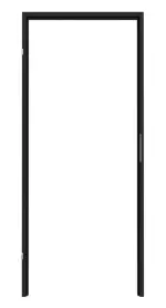 Frontansicht von CLASSEN Blockrahmen Uni Black Iridium