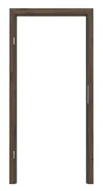 Frontansicht von HÖRMANN Blockrahmen Alpineiche Duradecor ProLine mit runder Kante