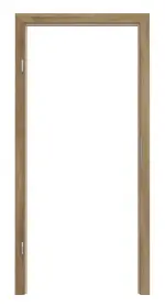 Frontansicht von HÖRMANN Blockrahmen Natureiche Duradecor ProLine mit runder Kante