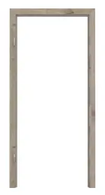 Frontansicht von HÖRMANN Blockrahmen Nordeiche Duradecor ProLine mit runder Kante