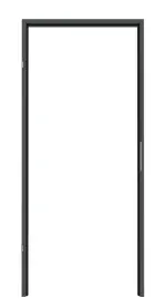 Frontansicht von CLASSEN Blockrahmen Uni Graphit CPL