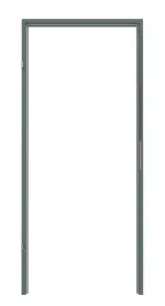 Frontansicht von CLASSEN Blockrahmen Uni Green CPL