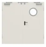 Frontansicht von Innentür-Set 2-flg. Stahl mit Feuerschutzfunktion H16-2 OD mit Rundverglasung im Gehflügel inkl. Eck- und Ergänzungszarge Vario B53 - Hörmann