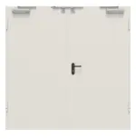 Frontansicht von Innentür-Set 2-flg. Stahl mit Feuerschutzfunktion H16-2 OD inkl. Eckzarge - Hörmann