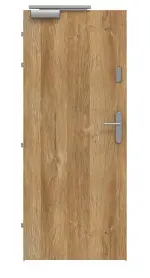 Frontansicht von CLASSEN Brandschutztür-Set EI30 42db Grandson Eiche Iridium inkl. Zarge