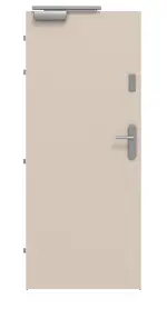 Frontansicht von CLASSEN Brandschutztür-Set EI30 42db Kaschmir CPL inkl. Zarge