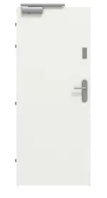 Frontansicht von CLASSEN Brandschutztür-Set EI30 42db Weiß RAL 9003 HPL inkl. Zarge
