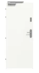 Frontansicht von CLASSEN Brandschutztür-Set EI30 42db Weiß CPL inkl. Zarge