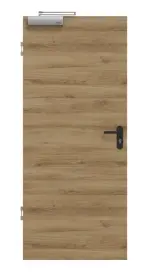 Frontansicht von HÖRMANN Brandschutztür Natureiche quer Duradecor ProLine 