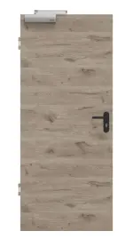 Frontansicht von HÖRMANN Brandschutztür Nordeiche quer Duradecor ProLine 