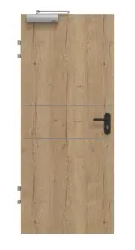 Frontansicht von GARANT Brandschutztür T30 Corona 832 Authentic Risseiche CePaL