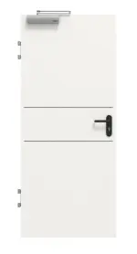 Frontansicht von GARANT Brandschutztür T30 Corona 832 Weißlack 9016 CePaL