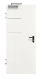 Frontansicht von GARANT Brandschutztür T30 Corona 834 Authentic Bianco CePaL