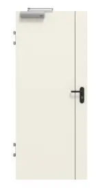 Frontansicht von GARANT Brandschutztür T30 Corona 850 Weißlack 9010 CePaL