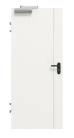 Frontansicht von GARANT Brandschutztür T30 Corona 850 Weißlack 9016 CePaL