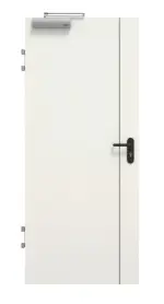 Frontansicht von GARANT Brandschutztür T30 Corona 850 Weiß Struktur Premium CePaL