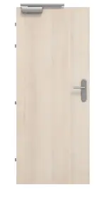 Frontansicht von CLASSEN Brandschutztür-Set EI30 M1 Akazie hell CPL inkl. Blockzarge