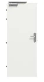 Frontansicht von CLASSEN Brandschutztür-Set EI30 M1 RAL 9003 CPL inkl. Blockzarge