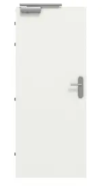 Frontansicht von CLASSEN Brandschutztür-Set EI30 M1 Weiß RAL 9003 HPL inkl. Blockzarge