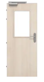 Frontansicht von CLASSEN Brandschutztür-Set EI30 M2 Akazie hell CPL inkl. Blockzarge