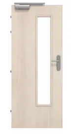 Frontansicht von CLASSEN Brandschutztür-Set EI30 M3 Akazie hell CPL inkl. Blockzarge