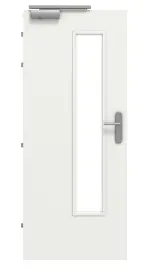 Frontansicht von CLASSEN Brandschutztür-Set EI30 M3 RAL 9003 CPL inkl. Blockzarge