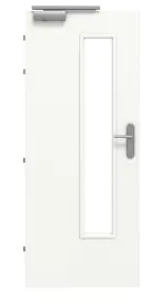 Frontansicht von CLASSEN Brandschutztür-Set EI30 M3 Weiß CPL inkl. Blockzarge
