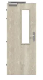 Frontansicht von CLASSEN Brandschutztür-Set EI60 M3 Kendal Eiche CPL inkl. Blockzarge