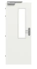 Frontansicht von CLASSEN Brandschutztür-Set EI60 M3 RAL 9003 CPL inkl. Blockzarge