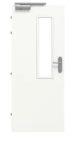Frontansicht von CLASSEN Brandschutztür-Set EI60 M3 Weiß CPL inkl. Blockzarge