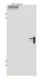 Frontansicht von GARANT Brandschutztür T30 Silver Grey 0160-60 CePaL