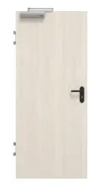 Frontansicht von GARANT Brandschutztür T30 Authentic Perl GCK08