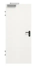 Frontansicht von GARANT Brandschutztür T30 Quer Authentic Bianco GCK08