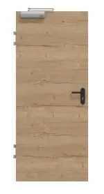 Frontansicht von GARANT Brandschutztür T30 Quer Authentic Risseiche GCK08